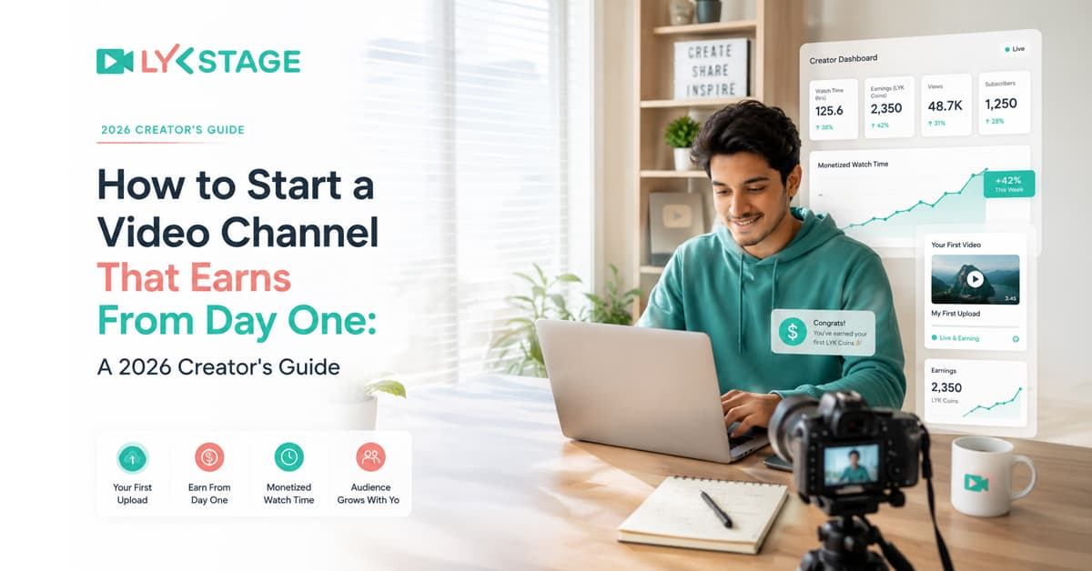 Start a Video Channel That Earns From Day One