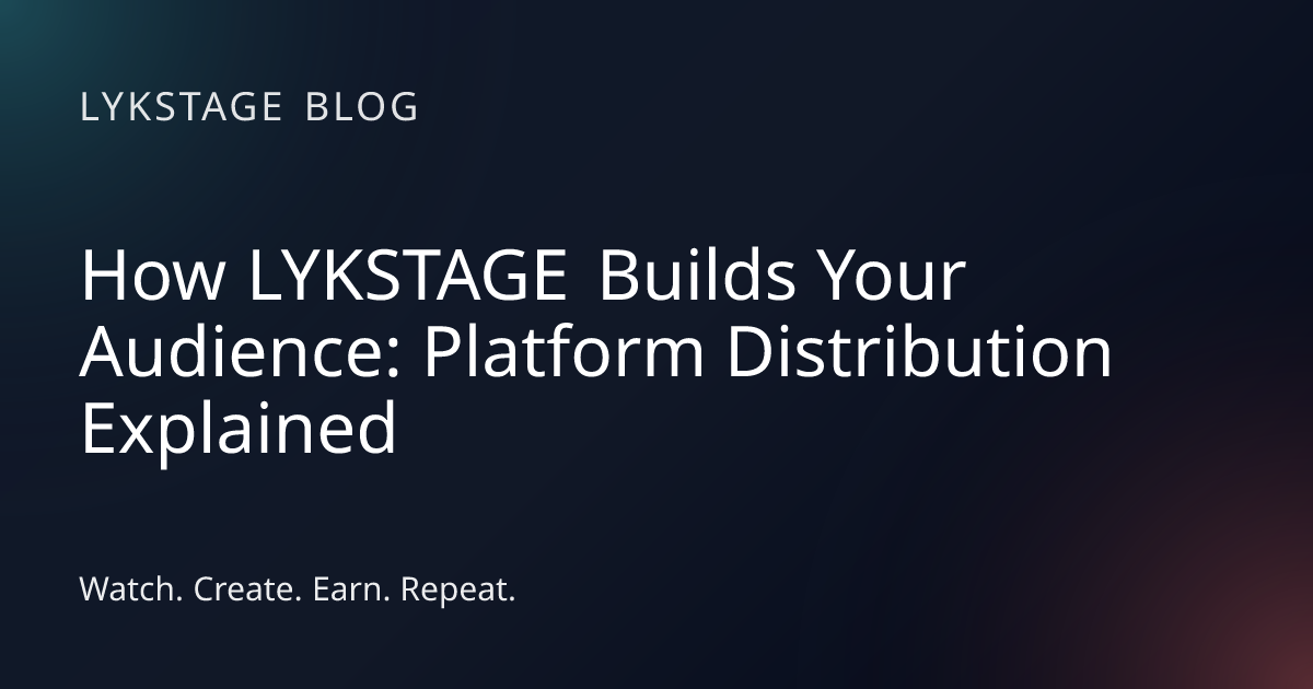 How LYKSTAGE Builds Your Audience: Platform Distribution Explained ...